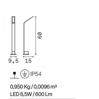 Стовпчик Ideal Lux AGOS PT SMALL 4000K 268439
