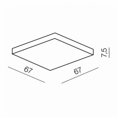 Потолочный светильник AZzardo PISO 67 LED AZ0756 Потолочный светильник AZzardo PISO 67 LED AZ0756