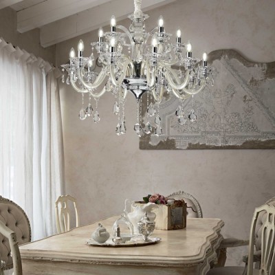 Люстра Ideal Lux COLOSSAL SP8 TRASPARENTE 114187