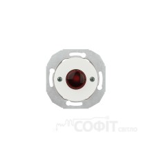 Выключатель кнопочный с красной подсветкой 1А, белый, Renova, WDE011048 Schneider Electric