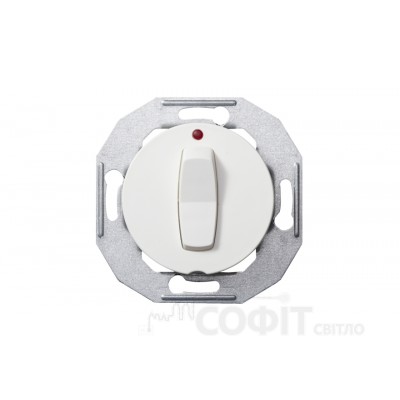 Переключатель кнопочный с подсветкой 16А, белый, Renova, WDE011004 Schneider Electric