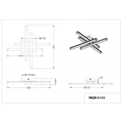 Світильник стельовий Trio R62814100 Reality Street Світильник стельовий Trio R62814100 Reality Street