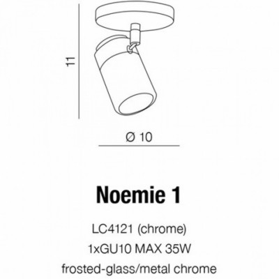 Бра - спот AZzardo NOEMIE 1 BK AZ4136