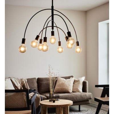 Люстра MarkSlojd Sweden LAVELLO Pendant 9L Black 108288