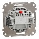Одноклавишный кнопочный выключатель, без фиксации, алюминий, Sedna Design & Elements SDD113111, Schneider Electric