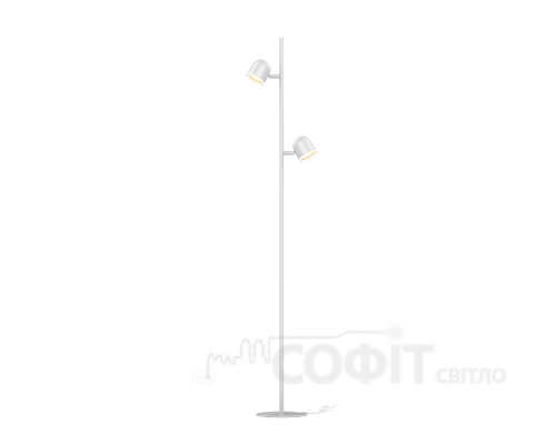 Спотовый светильник MAXUS MSL-01F 2x4W 4100K белый (2-MSL-10841-FW)