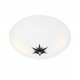 Потолочный светильник MarkSlojd Sweden ROSE Plafond 35cm White/Black 108207