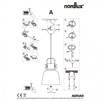 Подвесной светильник Nordlux Adrian 25 48793003