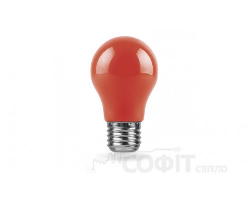 Лампа светодиодная A50 Feron LB-375 3W E27 красная