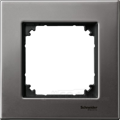Рамка 1-пост, сірий родій, Schneider Electric M-Elegance, MTN403114