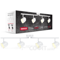 Спотовый светильник MAXUS MSL-01C 4x4W 4100K белый (4-MSL-11641-CW)