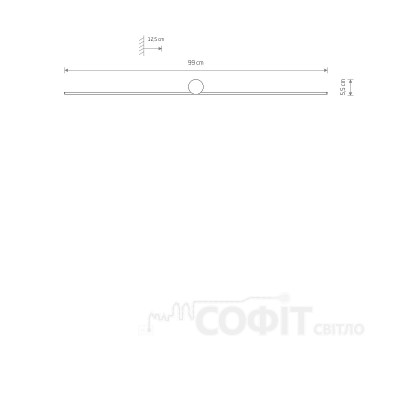 Светильник настенный Nowodvorski 10370 Spin LED 1x14W 3000K 520Lm IP20