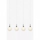 Подвесной светильник MarkSlojd Sweden QUATTRO XL Pendant 4L Black/White 107762