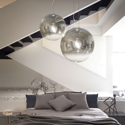 Подвесной светильник Ideal Lux MAPA SP1 D40 CROMO SFUMATO 161334 Подвесной светильник Ideal Lux MAPA SP1 D40 CROMO SFUMATO 161334