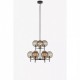 Люстра MarkSlojd Sweden CROWN Pendant 9L Black/Smoke 107921