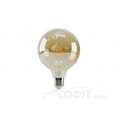 Лампа светодиодная G125 Velmax Filament 4W E27 2200К 220V 21-47-17