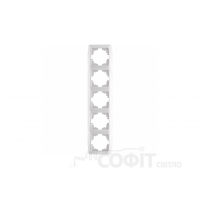 Рамка пятерная вертикальная белая VIKO CARMEN 90571005