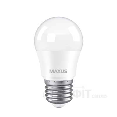Лампа светодиодная G45 Maxus 1-LED-746 7W 4100K 220V E27