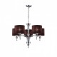 Люстра AZzardo IMPRESS 5 BROWN AZ2901