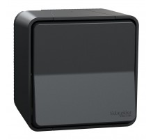 Накладний перехресний перемикач в зборі, вологозахищений IP55, чорний, Schneider Electric Mureva Styl, MUR35023