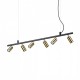 Подвесной светильник Ideal Lux DYNAMITE SP6 OTTONE SATINATO 244648