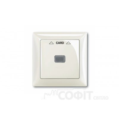Накладка карткового вимикача ABB Basic 55 білий шале, 1792-96-507
