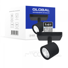 Спотовый светильник GLOBAL GSL-02S 4W 4100K черный (1-GSL-20441-SB)