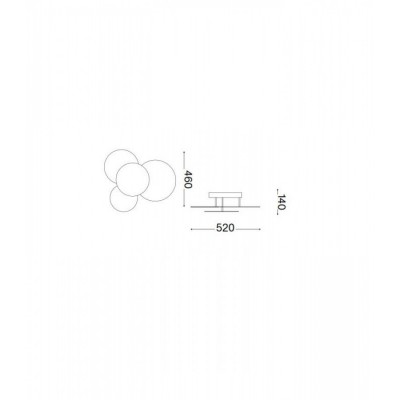 Люстра Ideal Lux CLOUD PL D55 263519 Люстра Ideal Lux CLOUD PL D55 263519