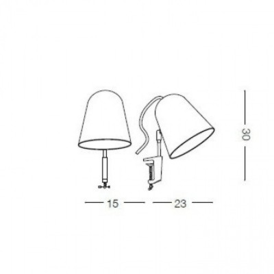 Настільна лампа Ideal Lux LIMBO AP1 NERO 180229