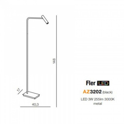 Торшер AZzardo FLER AZ3202 Торшер AZzardo FLER AZ3202