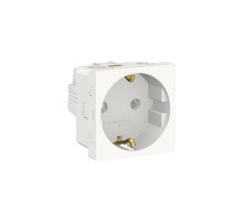Розетка с заземл. без шторок 2М белый, Unica Modular NU303618 Schneider Electric Unica NEW