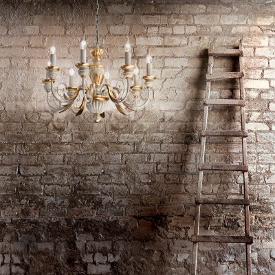 Люстра Ideal Lux FIRENZE SP8 BIANCO ANTICO 012872