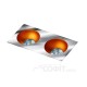 Точковий світильник AZzardo HUGO 2 DOWNLIGHT AZ1738 + AZ0824 Chrome/Gold