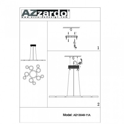 Люстра AZzardo SATELLITE AZ1786 Люстра AZzardo SATELLITE AZ1786
