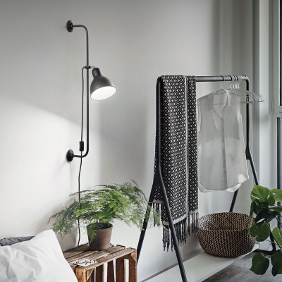 Бра - спот Ideal Lux SHOWER AP1 NERO 179643 Бра - спот Ideal Lux SHOWER AP1 NERO 179643
