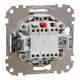 Выключатель одноклавишный проходной (переключатель), матовый алюминий, Sedna Design & Elements SDD170106, Schneider Electric