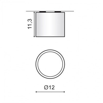 Точечный светильник AZzardo ALIX IP65 WH AZ4055