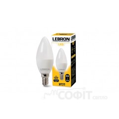 Лампа светодиодная LED Lebron L-C37 8W E14 4100K 220V 700Lm 00-10-48, 11-13-28