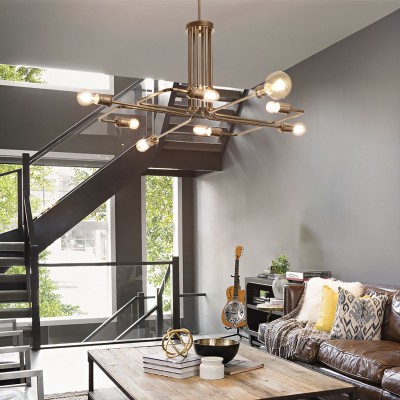 Люстра Ideal Lux TRIUMPH SP8 OTTONE ANTICO 160269