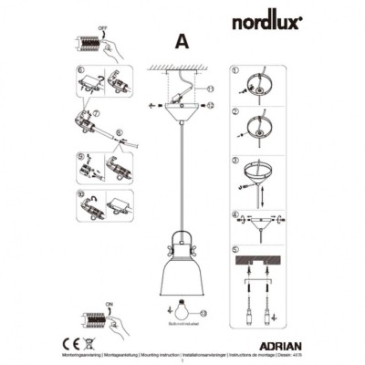 Подвесной светильник Nordlux Adrian 16 48783003
