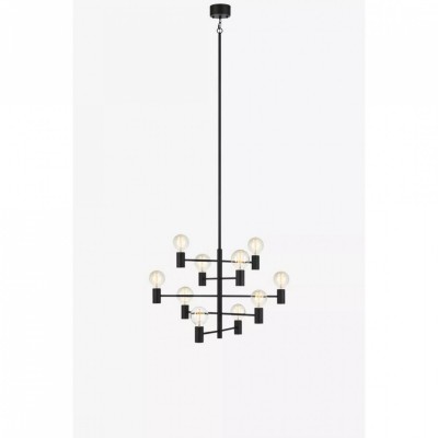 Люстра MarkSlojd Швеция PARIS Pendant 10L Sandy Black 107187