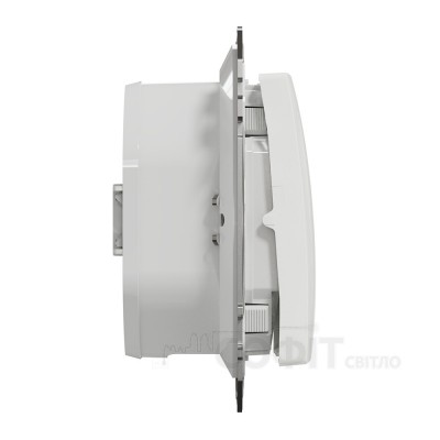 Вимикач двоклавішний вологозахищений IP44, білий, Sedna Design & Elements SDD211105, Schneider Electric