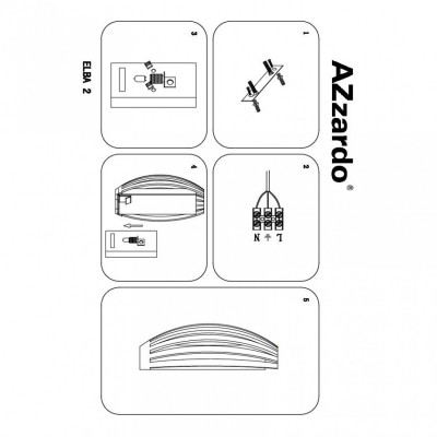 Бра AZzardo ELBA WALL AZ0092