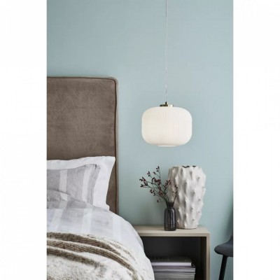 Люстра MarkSlojd Sweden SOBER Pendant 1L Brushed Brass/White 107918