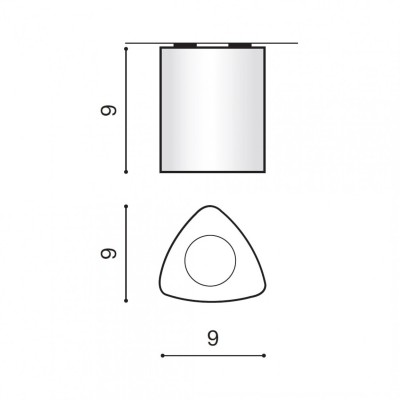 Точковий світильник AZzardo DARIO 1 ALUMINIUM AZ1055