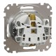 Розетка с заземлением и защитными шторками, білий, Sedna Design & Elements SDD111022, Schneider Electric