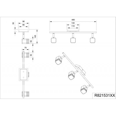 Спот Trio R82153131 Reality ROUBAIX Спот Trio R82153131 Reality ROUBAIX