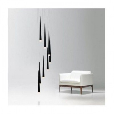 Підвісний світильник AZzardo STYLO 8 BLACK AZ0161