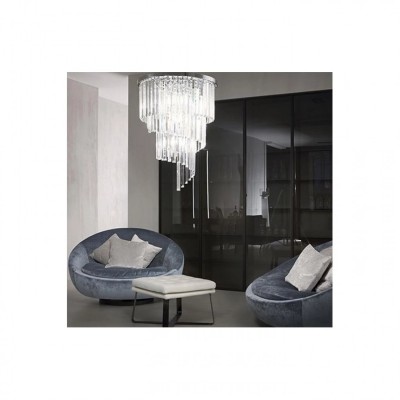 Люстра Ideal Lux CARLTON PL12 CROMO 168937 Люстра Ideal Lux CARLTON PL12 CROMO 168937