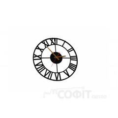 Часы настенные кованые Римские, черный, диаметр 720 мм